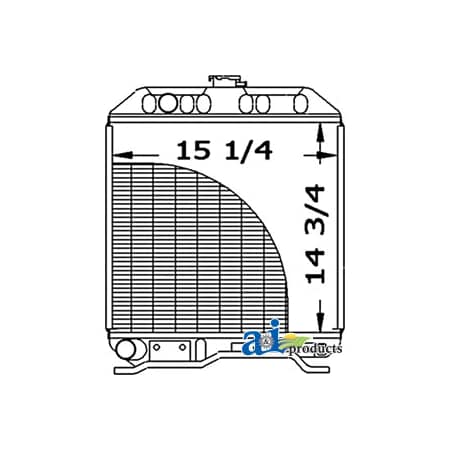 A & I Products Radiator 25.5" x23.2" x7.2" A-17367-72060